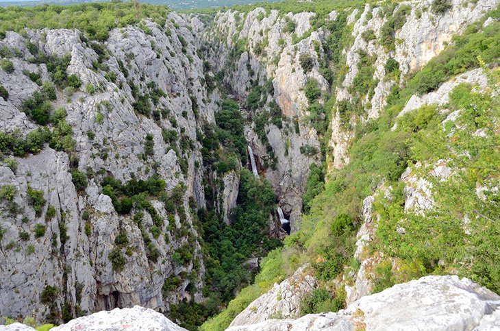 Canyon of Cetina river Croatia
