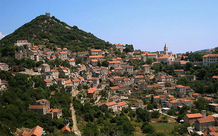 Lastovo village and Kastel