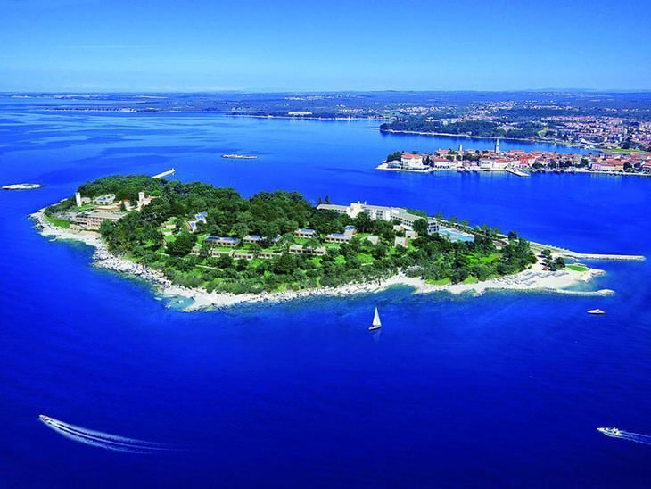 San Giorgio island & holiday resort in Poreč